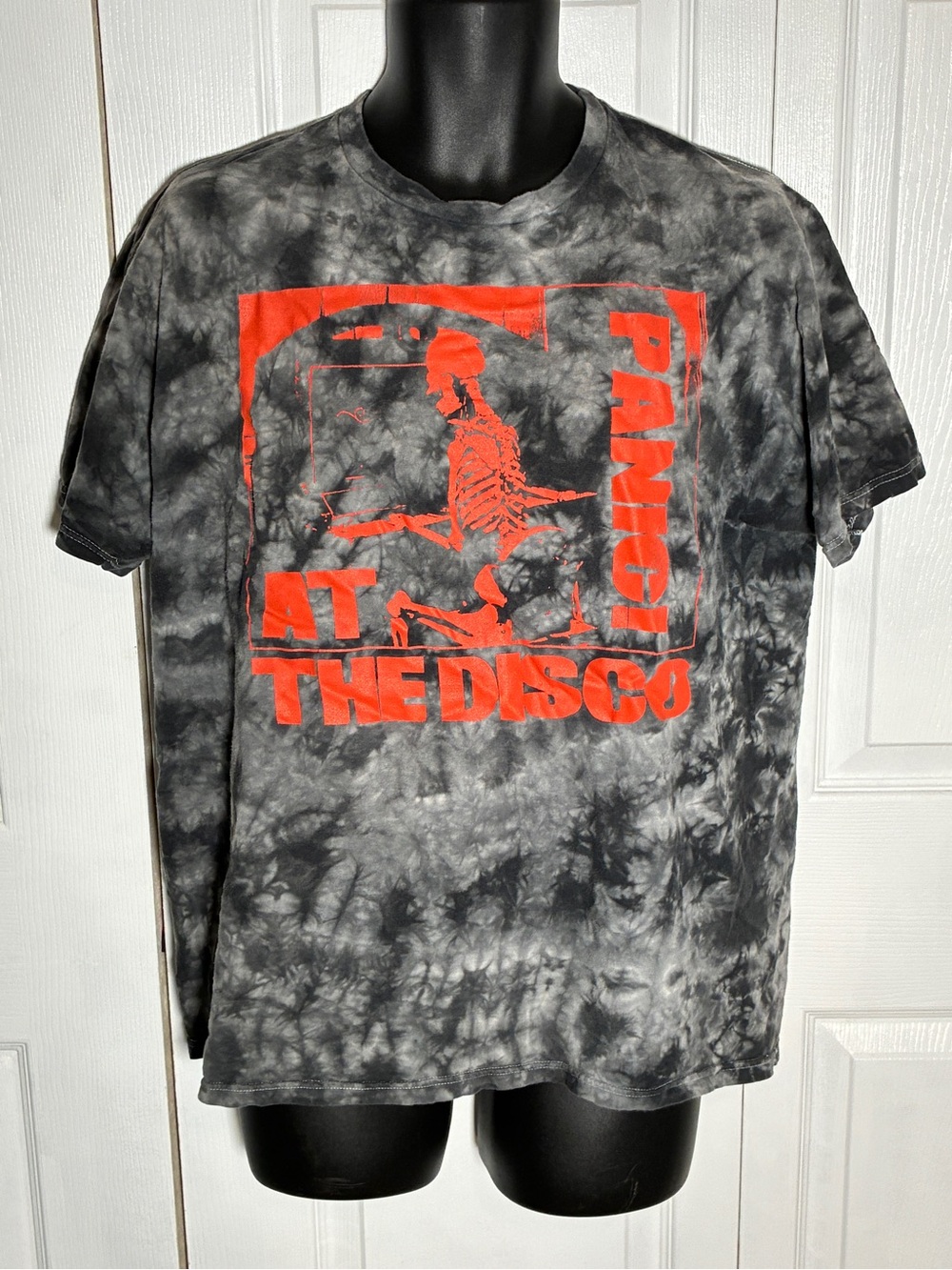 Panic! At The Disco Skeleton Tie Dye Band Tee - Size L